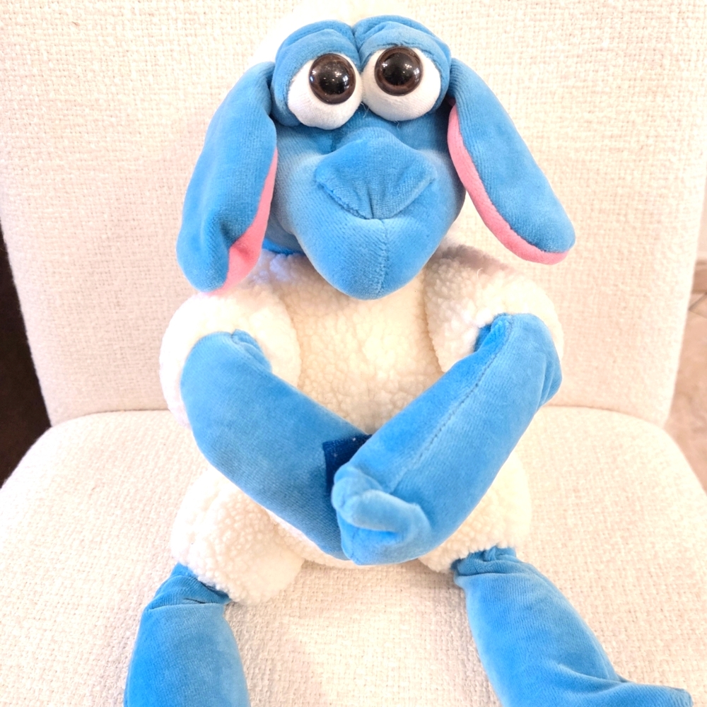 Retired Funny Friends sheep Lamb Stuffed Animal Plush Toy Big Eyes Serta Kohls